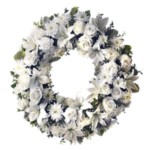 A funeral wreath