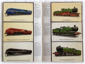 1970s steam train card collection