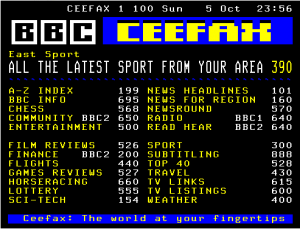 Ceefax Home Page (from Wikipedia)