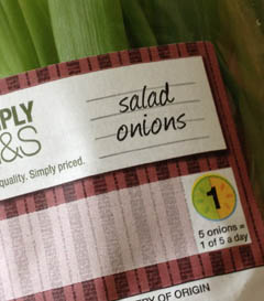 Spring onions or salad onions?